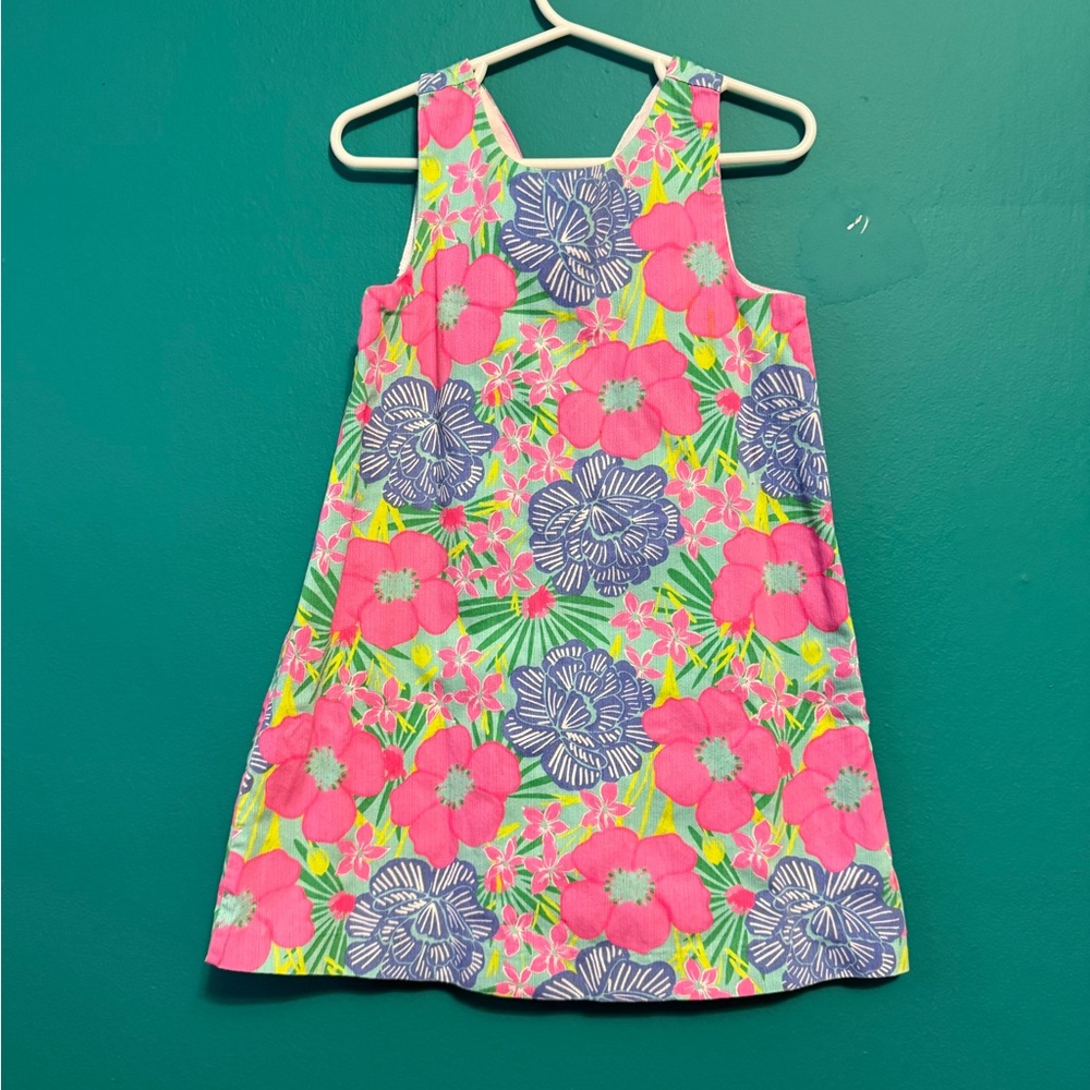 Tommy Bahama Kids Floral Dress in Pink and Blue